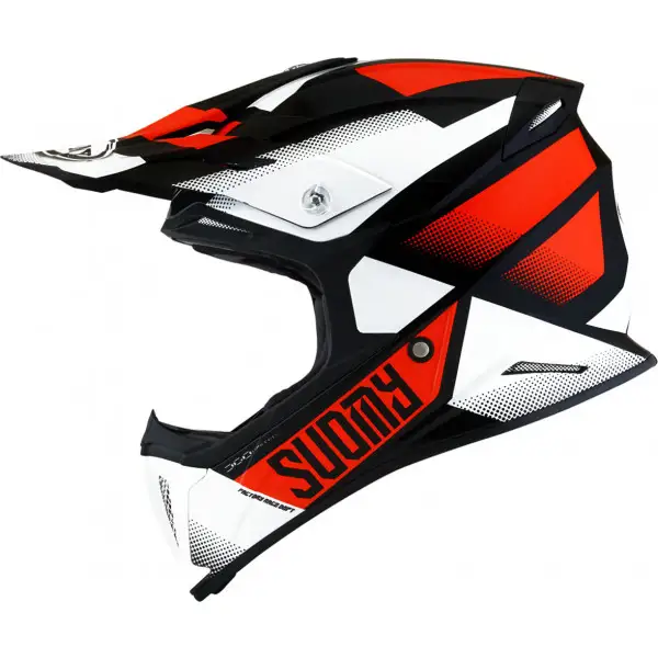 Casco cross Suomy X-WING GRIP Nero Arancio