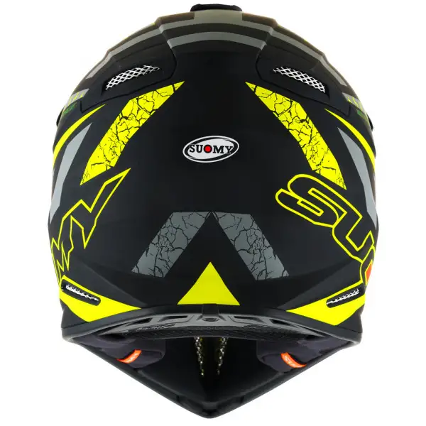 Casco cross Suomy X-WING REEL Giallo opaco fluo