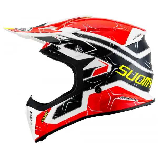 Casco cross Suomy X-WING SUBATOMIC Nero Rosso