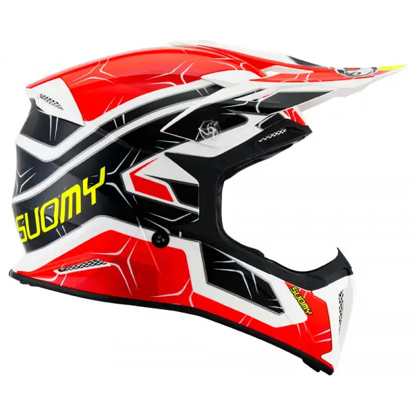 Casco cross Suomy X-WING SUBATOMIC Nero Rosso