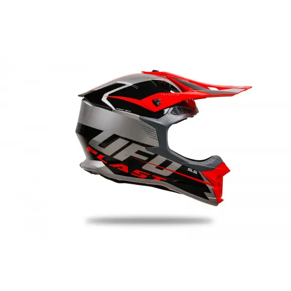 Casco cross UFO Intrepid grigio