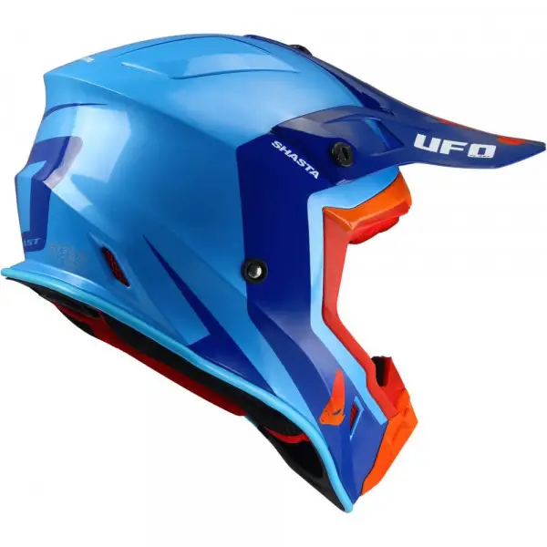 Casco cross Ufo Plast Quiver Shasta Blu Rosso