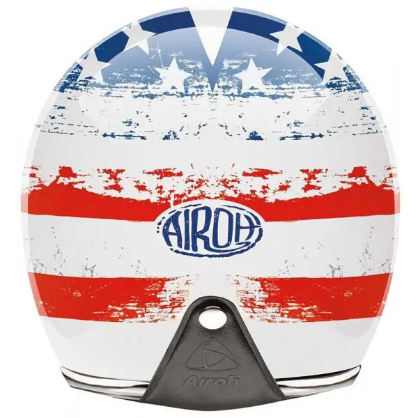 Casco demi-jet Airoh Riot USA lucido