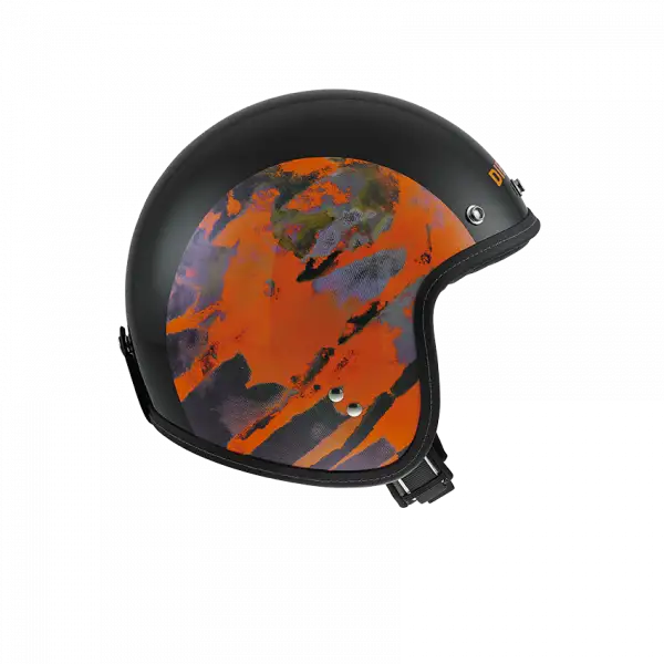 Casco demi-jet Diesel by Agv Old Jack Multi OJ1 nero arancio