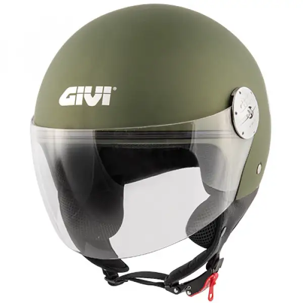 Casco demi-jet Givi 10.7 Mini-J verde opaco militare metallizzato