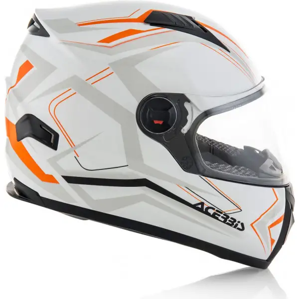 Casco integrale Acerbis FS-807 Bianco Arancio