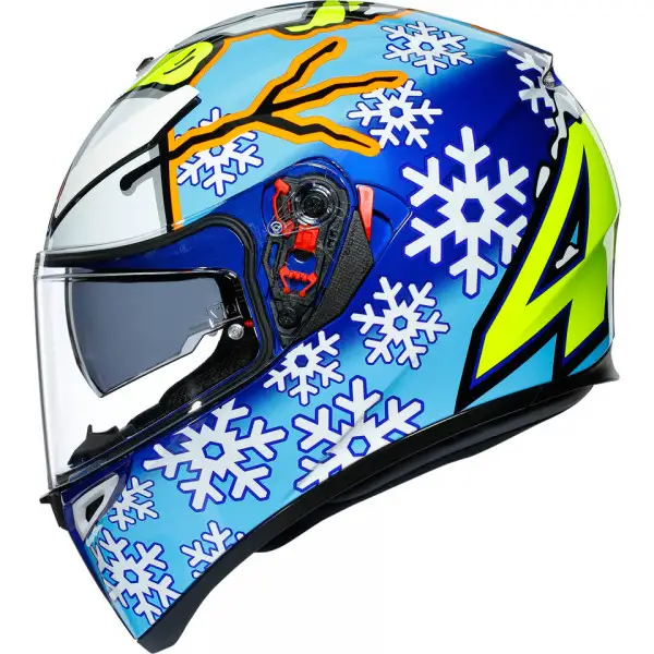 Casco integrale AGV K-3 SV MPLK TOP ROSSI WINTER TEST 2016 con Maxi Pinlock