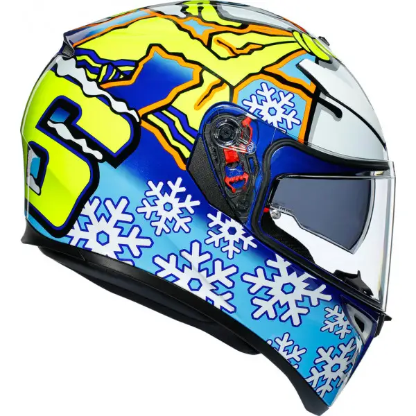 Casco integrale AGV K-3 SV MPLK TOP ROSSI WINTER TEST 2016 con Maxi Pinlock