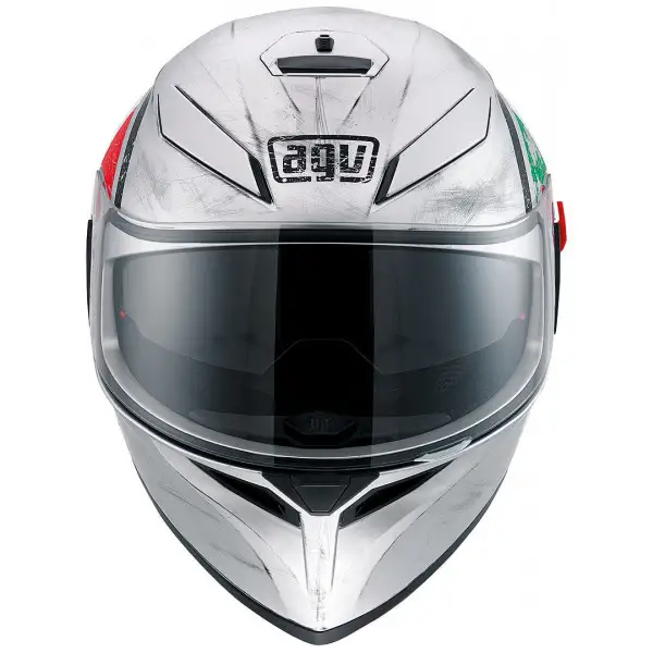 Casco integrale Agv K-3 SV Multi Scudetto argento opaco