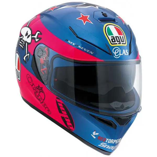 Casco integrale Agv K-3 SV Replica Guy Martin Pink