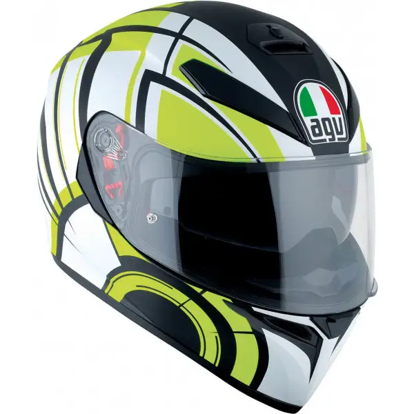 Casco integrale Agv K-3 SV Street Road Multi Avior bianco opaco lime Pinlock