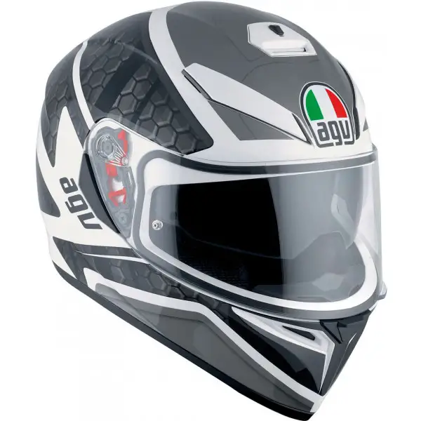 Casco integrale Agv K-3 SV Street Road Multi Pulse bianco nero gunmetal Pinlock