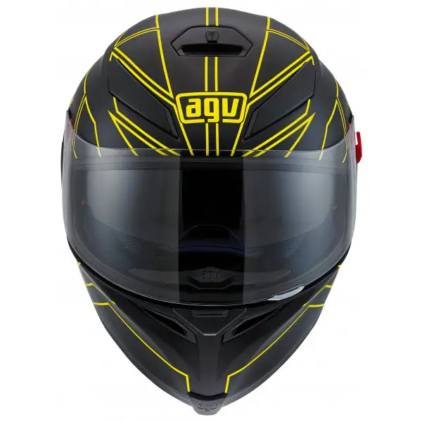 Casco integrale Agv K-5 Multi Hero nero giallo fluo