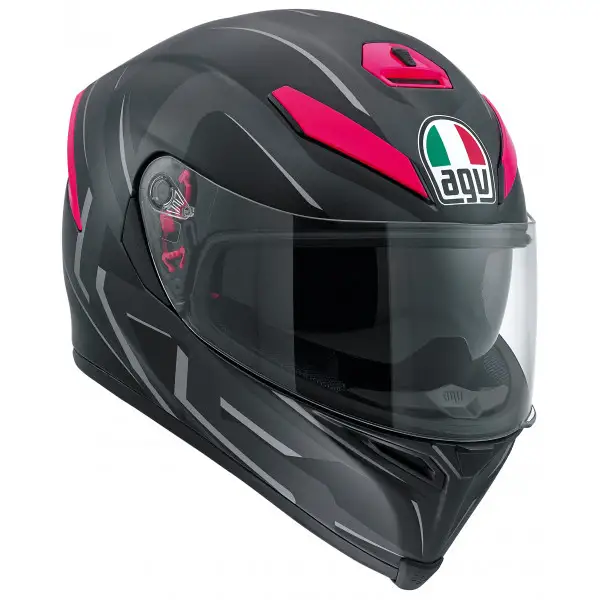 Casco integrale Agv K-5 Multi You nero fucsia opaco