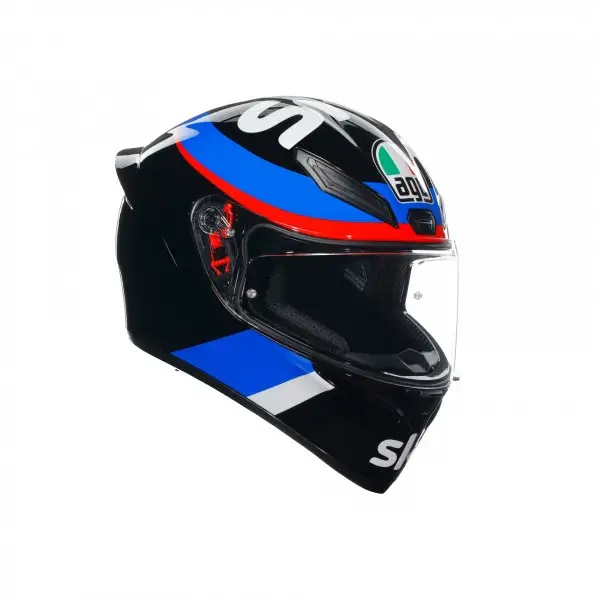 Casco integrale AGV K1 S  E2206 VR46 SKY RACING TEAM Nero Rosso