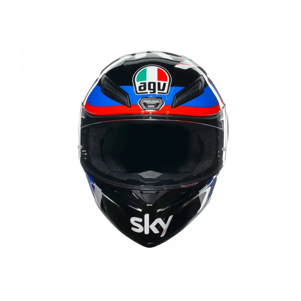 Casco integrale AGV K1 S  E2206 VR46 SKY RACING TEAM Nero Rosso