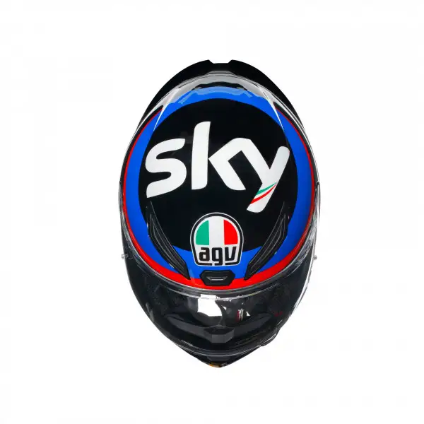 Casco integrale AGV K1 S  E2206 VR46 SKY RACING TEAM Nero Rosso