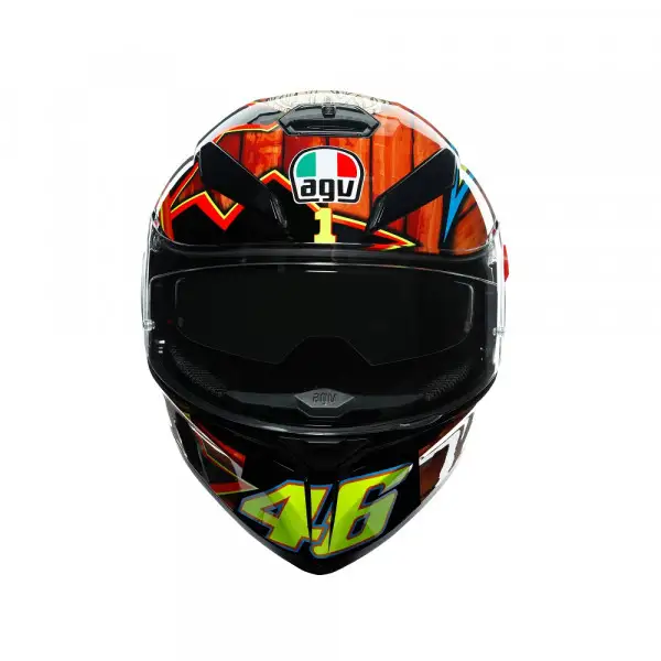Casco integrale AGV K3 SV ROSSI MUGELLO 2004 Nero Rosso Giallo