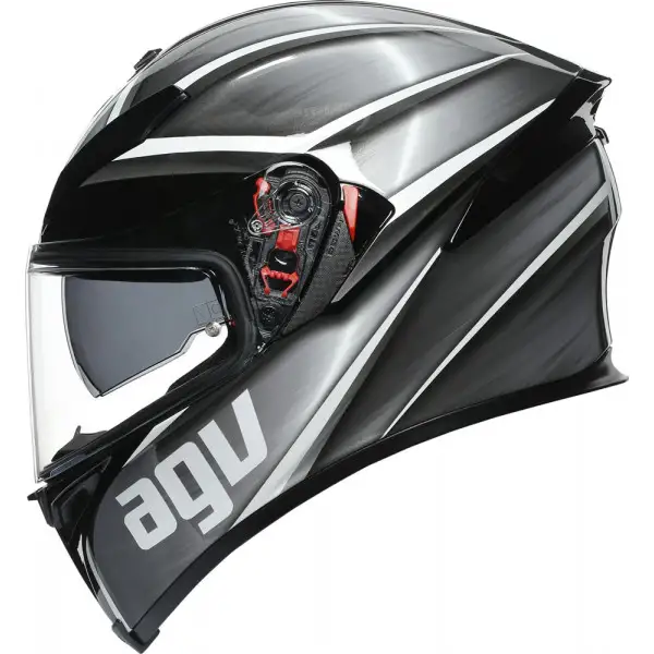 Casco integrale AGV K5 S MPLK MULTI TEMPEST in fibra Nero Argento