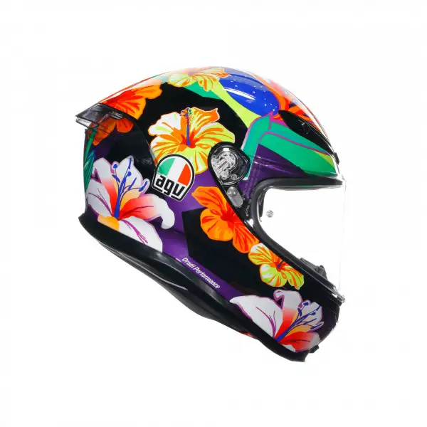 Casco integrale AGV K6 S  E2206 MPLK MORBIDELLI 2021 in fibra multicolor
