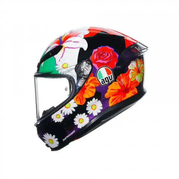 Casco integrale AGV K6 S  E2206 MPLK MORBIDELLI 2021 in fibra multicolor