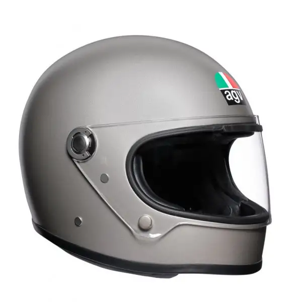 Casco integrale AGV Legends X3000 E2205 SOLID in fibra Grigio chiaro opaco