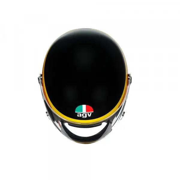 Casco integrale AGV Legends X3000 GASOLINE in fibra Nero Arancio Opaco