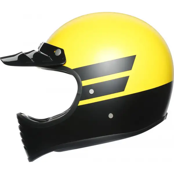 Casco integrale AGV X101 MULTI DUST in fibra Giallo Opaco Nero