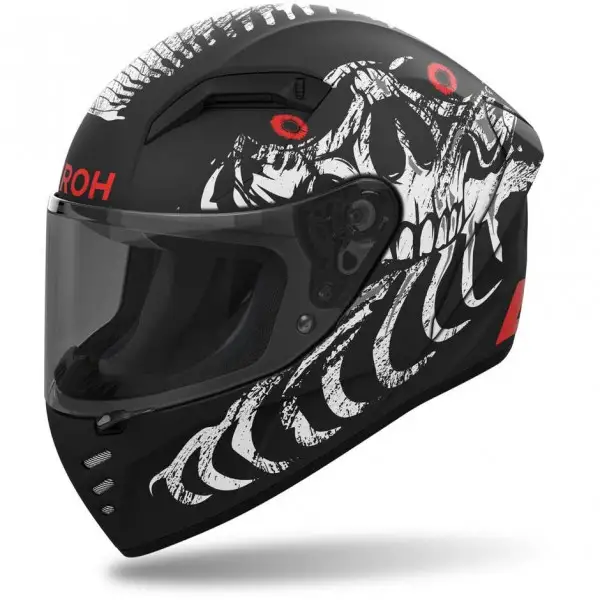 Casco integrale Airoh CONNOR MYTH Nero Bianco opaco