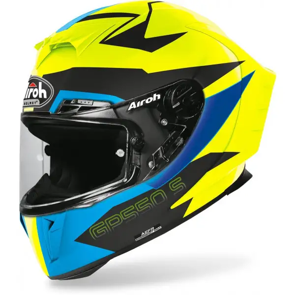 Casco integrale Airoh GP550 S Vektor in fibra Blu