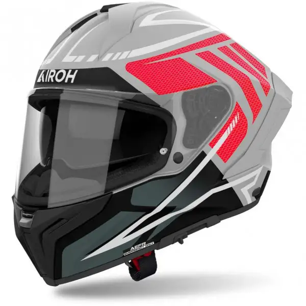 Casco integrale Airoh MATRYX RIDER in fibra Rosso opaco