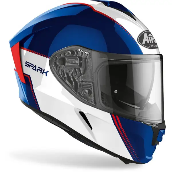 Casco integrale Airoh SPARK Flow Blu Rosso