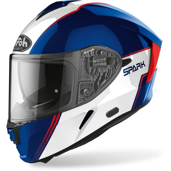 Casco integrale Airoh SPARK Flow Blu Rosso