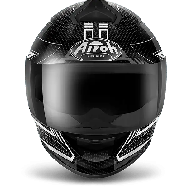 Casco integrale Airoh St 701 Pinlock incluso Safety full carbon bianco lucido in carbonio