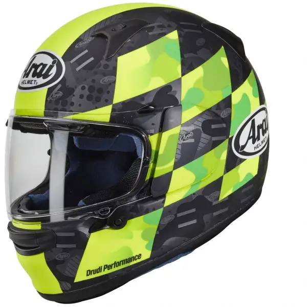 Casco integrale Arai PROFILE-V PATCH in fibra Giallo fluo