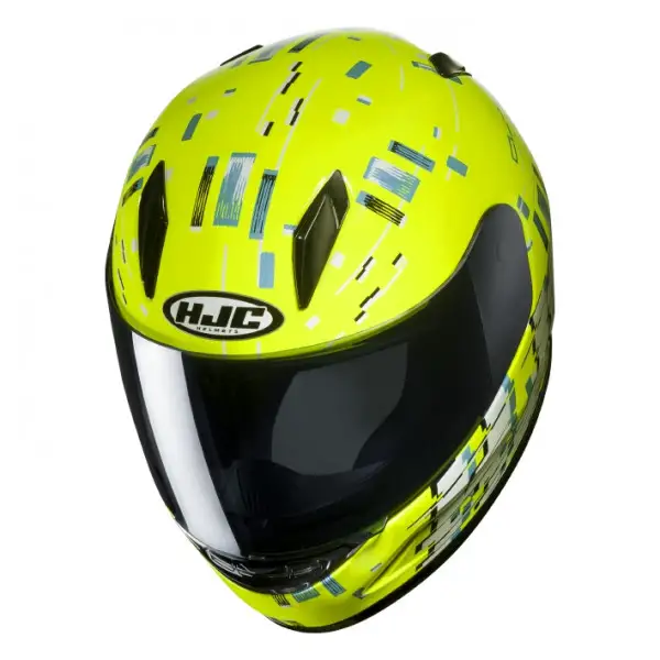 Casco integrale bambino HJC CL-Y GARAM MC4H Giallo Fluo