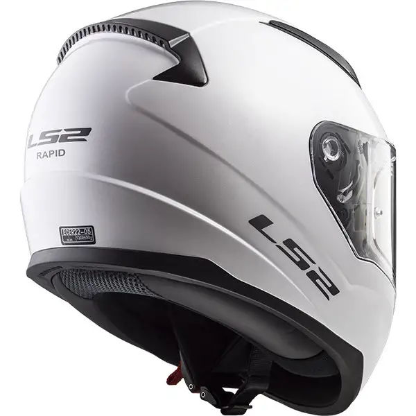 Casco integrale bambino LS2 FF353 RAPID MINI SINGLE MONO Bianco lucido