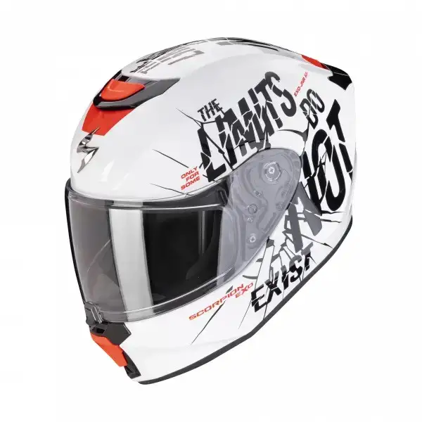Casco integrale bambino Scorpion EXO JNR BOUM Bianco Nero
