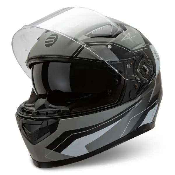 Casco integrale Befast VENTUS III Argento Nero