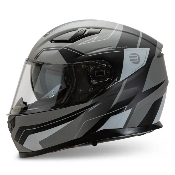 Casco integrale Befast VENTUS III Argento Nero