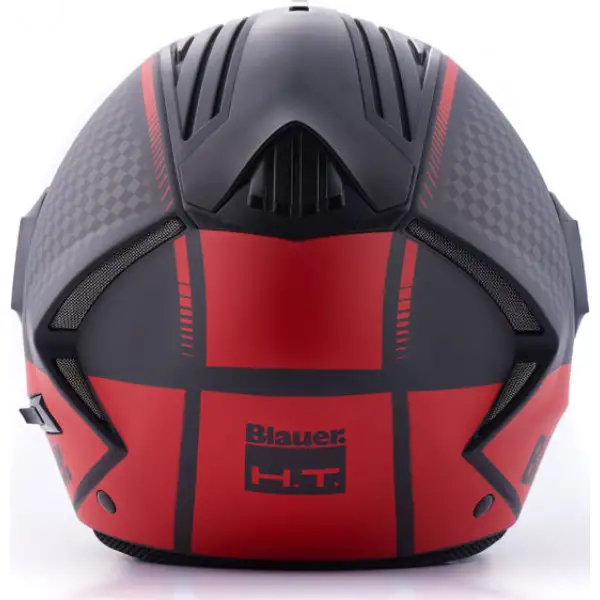 Casco integrale Blauer MYSTIC HT Nero Rosso Titanio