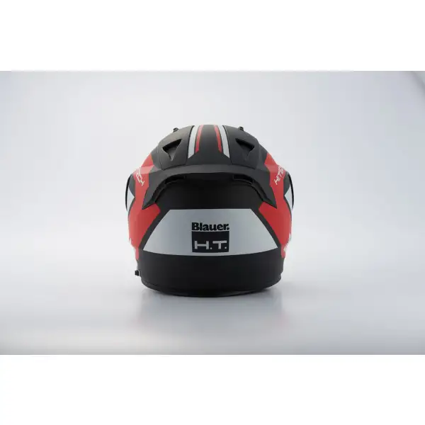 Casco integrale Blauer SNIPER HT Nero Bianco Rosso Opaco