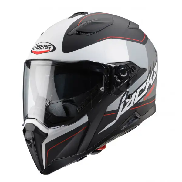 Casco integrale Caberg Jackal Imola nero opaco antracite bianco