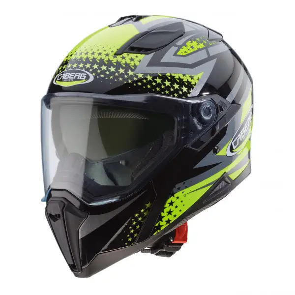 Casco integrale Caberg JACKAL SNIPER Nero Antracite Giallo Fluo