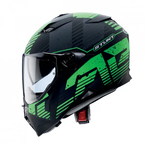 Casco integrale Caberg Stunt Blizzard nero opaco - verde fluo