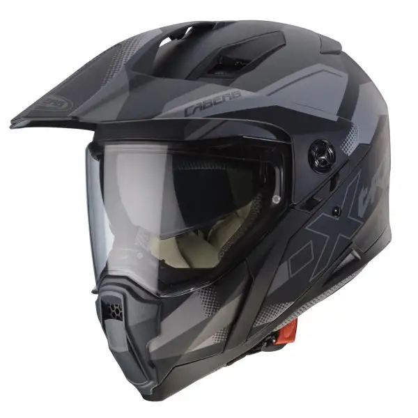 Casco integrale Caberg XTRACE SPARK Nero Opaco Antracite Argento