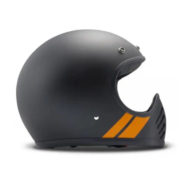 Casco integrale DMD SeventyFive Stripe in carbonio Grigio Scuro Arancio