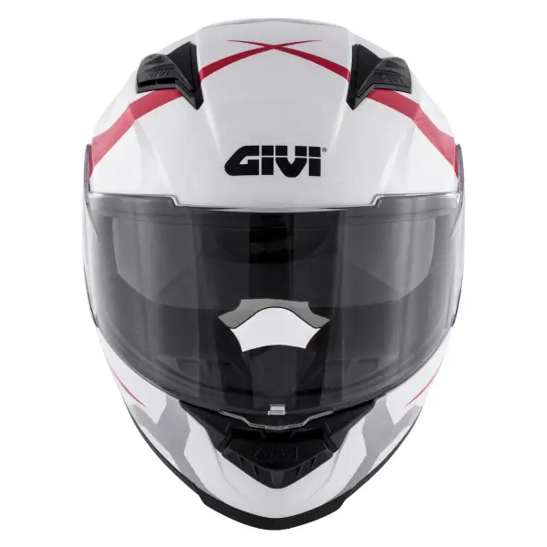 Casco integrale Givi 50.5F Tridion Vortix bianco lucido rosso