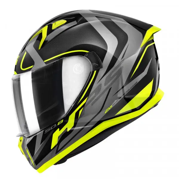 Casco integrale GIVI 50.8 Racer Nero Titanio Giallo