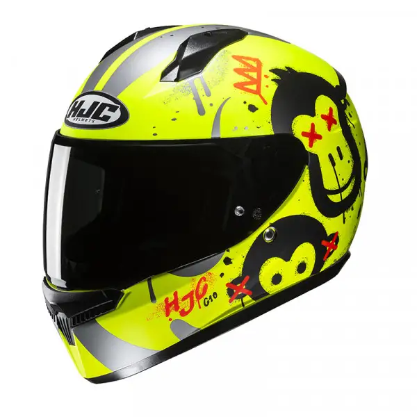 Casco integrale Hjc C10 GETI Giallo Fluo Opaco